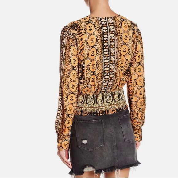 Free People 'Wild and Free' Cropped Blouse – Boho Style, Size S - Picture 2 of 11